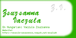 zsuzsanna vaczula business card